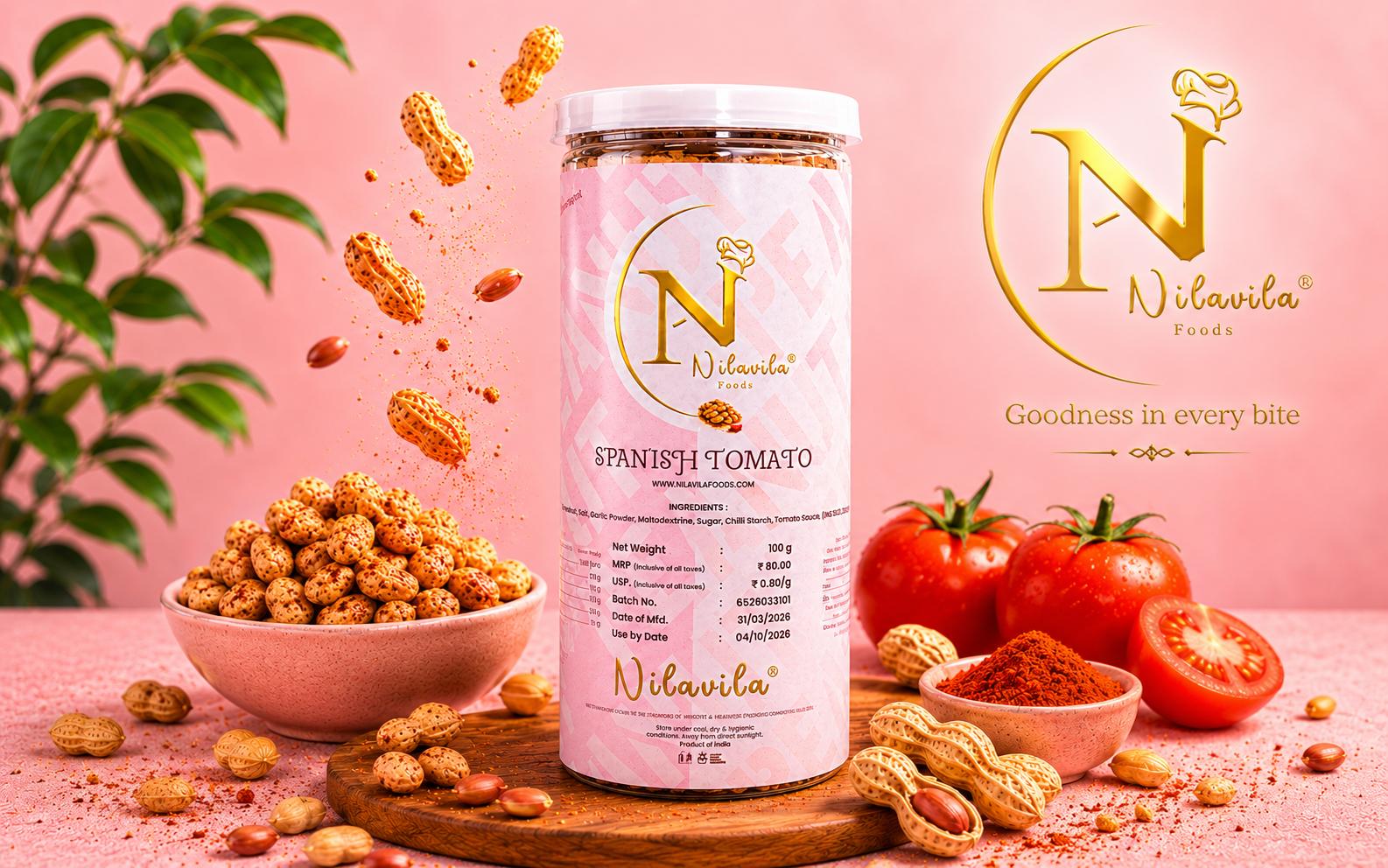 Nilavila Spanish Tomato Gourmet Peanuts